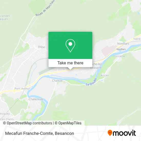 Mecafun Franche-Comte map