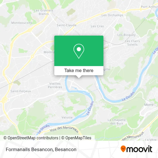Formanails Besancon map