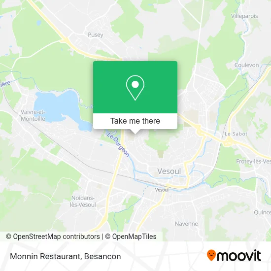Monnin Restaurant map