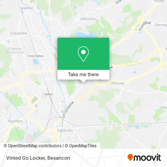 Vinted Go Locker map
