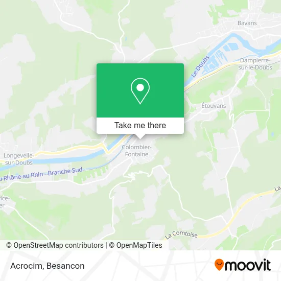 Acrocim map