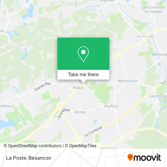 La Poste map