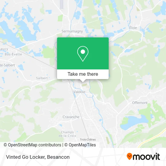 Vinted Go Locker map