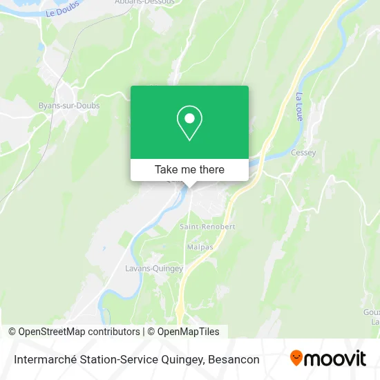 Intermarché Station-Service Quingey map