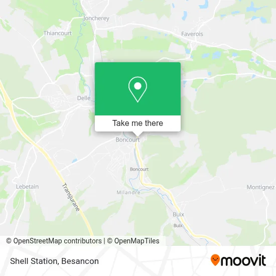 Shell Station map
