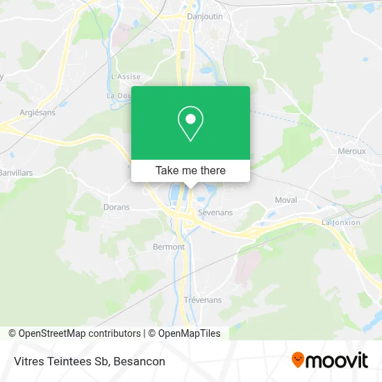 Vitres Teintees Sb map