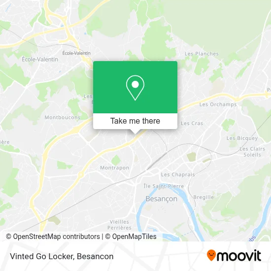 Vinted Go Locker map