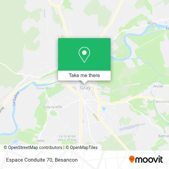 Espace Conduite 70 map
