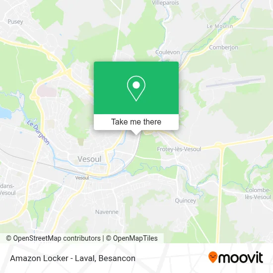 Amazon Locker - Laval map