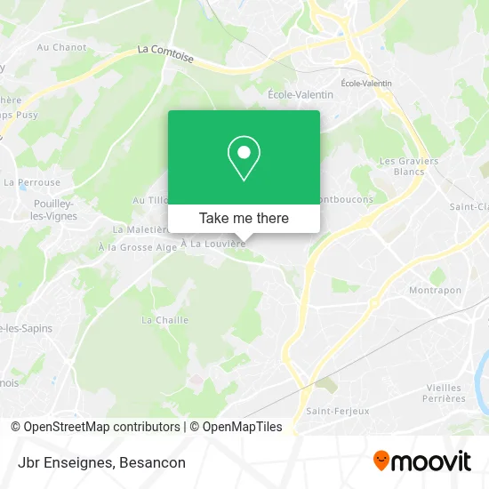 Jbr Enseignes map