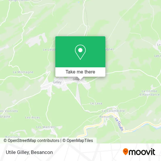 Utile Gilley map