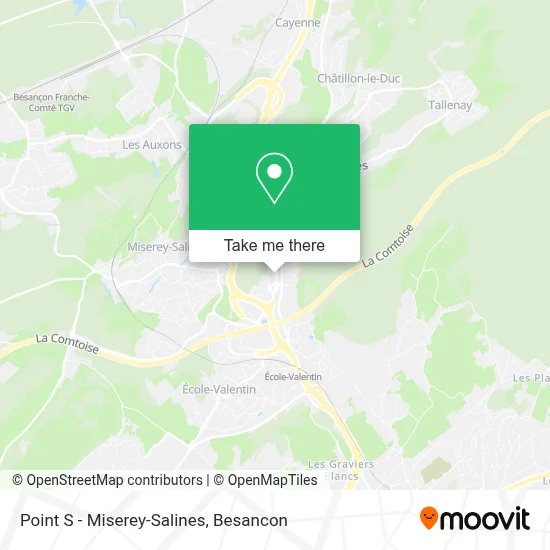 Point S - Miserey-Salines map