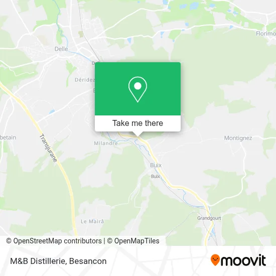 M&B Distillerie map