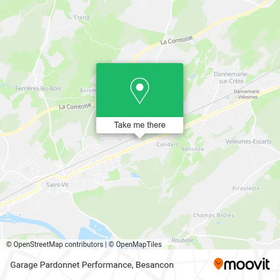 Garage Pardonnet Performance map