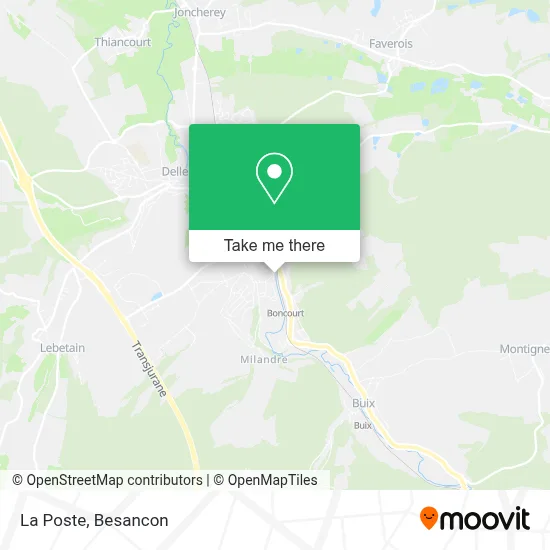 La Poste map