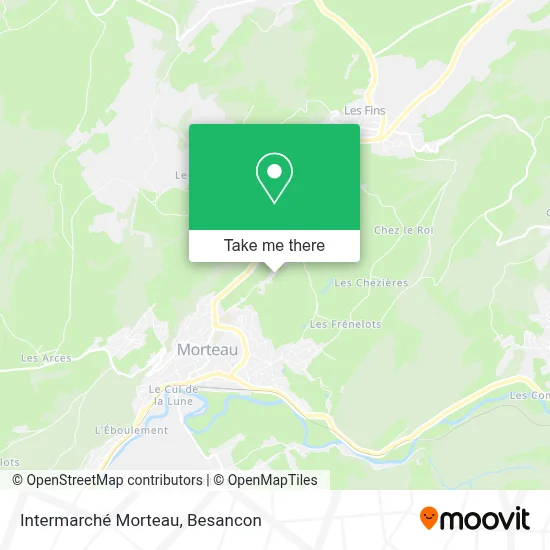Intermarché Morteau map