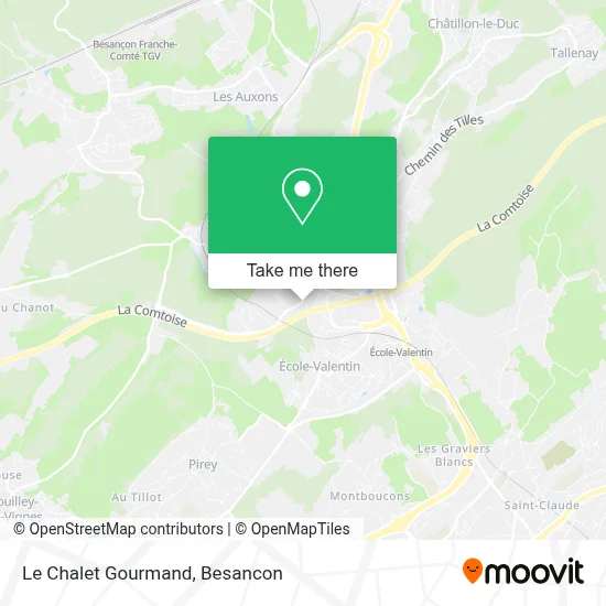 Le Chalet Gourmand map