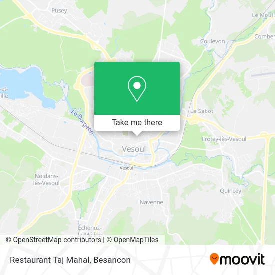 Restaurant Taj Mahal map