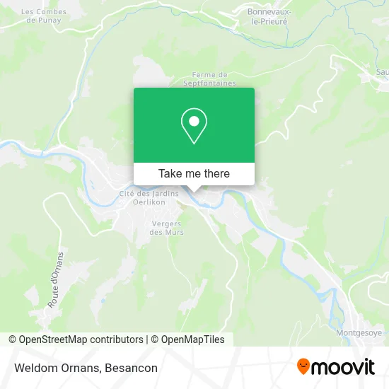 Weldom Ornans map