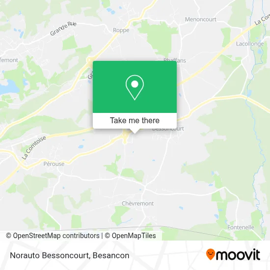 Norauto Bessoncourt map
