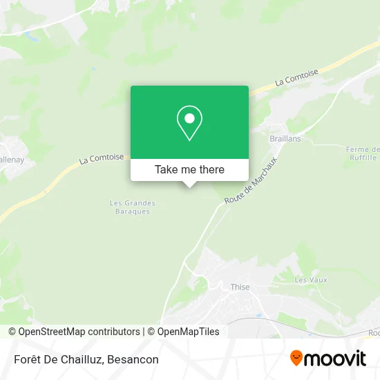 Forêt De Chailluz map