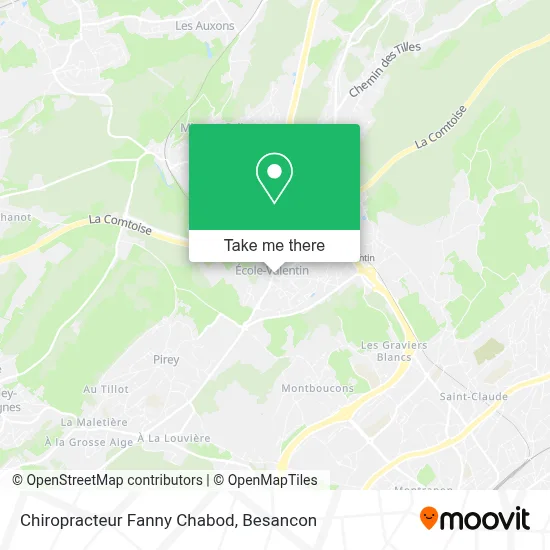 Chiropracteur Fanny Chabod map