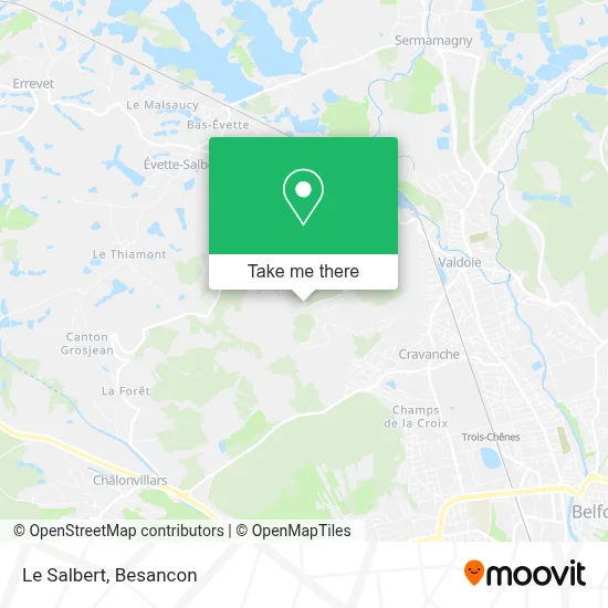 Le Salbert map