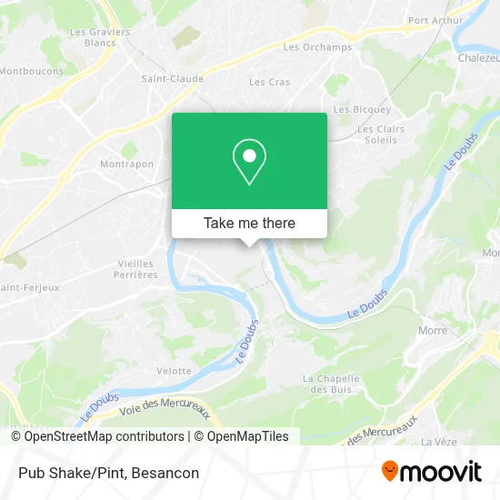Pub Shake/Pint map