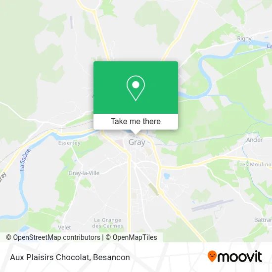 Aux Plaisirs Chocolat map