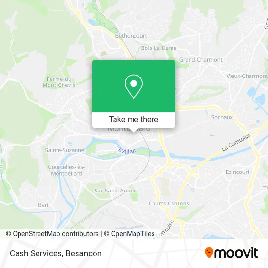 Cash Services map