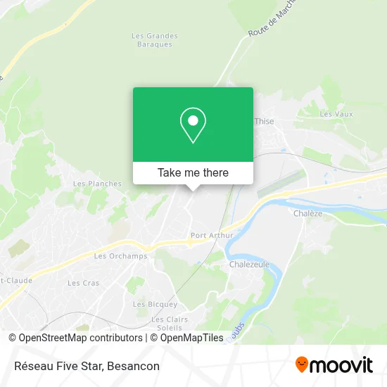 Réseau Five Star map