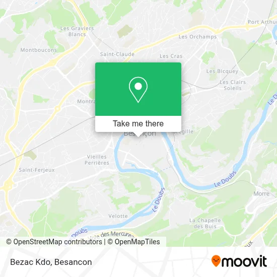 Bezac Kdo map