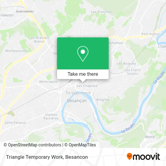 Mapa Triangle Temporary Work
