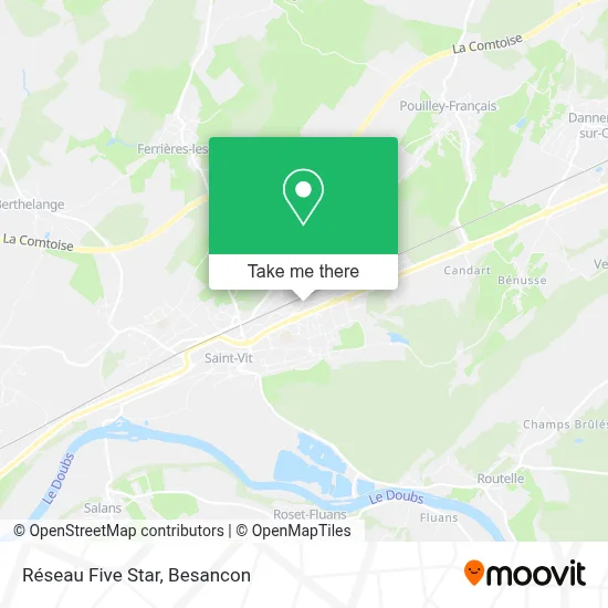 Réseau Five Star map