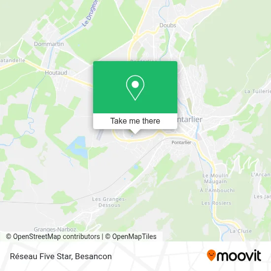 Réseau Five Star map