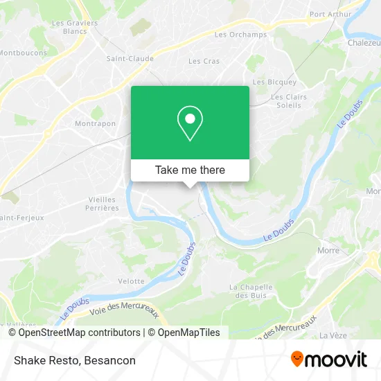 Shake Resto map