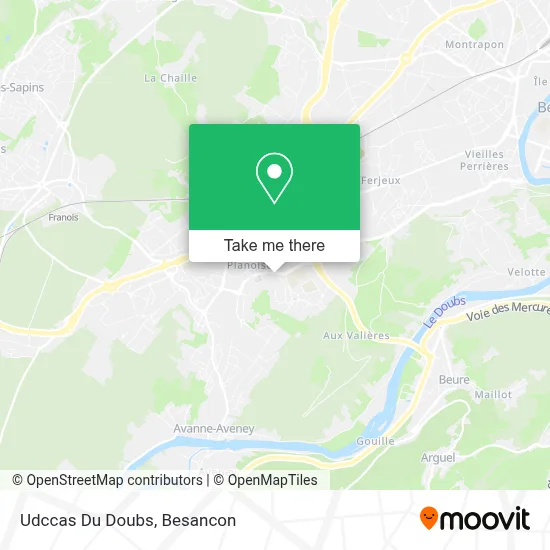 Udccas Du Doubs map