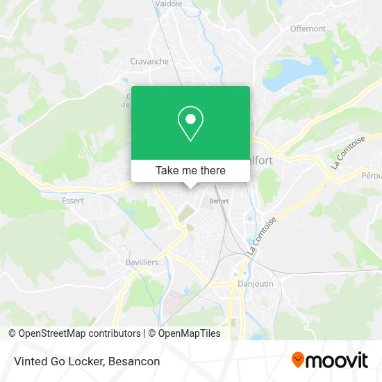 Vinted Go Locker map