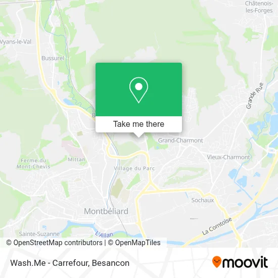 Wash.Me - Carrefour map