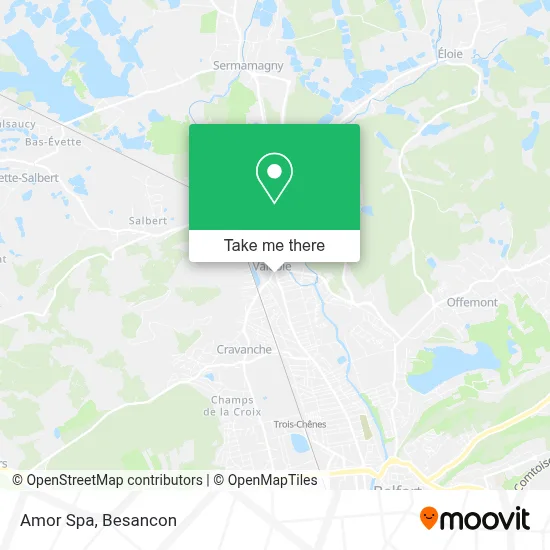 Amor Spa map