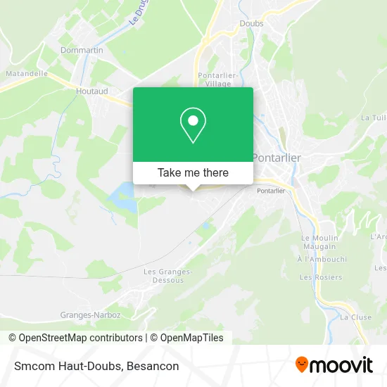Smcom Haut-Doubs map