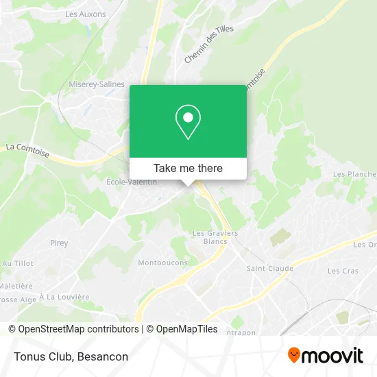 Tonus Club map