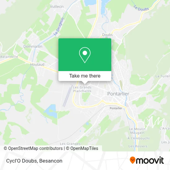 Cycl'O Doubs map