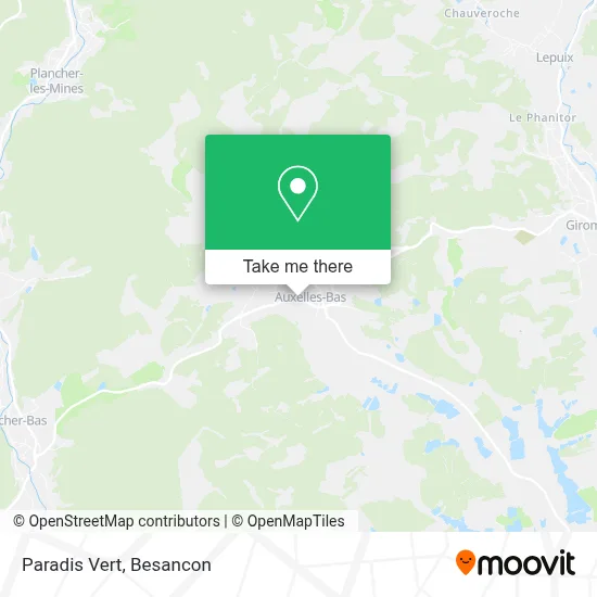 Paradis Vert map