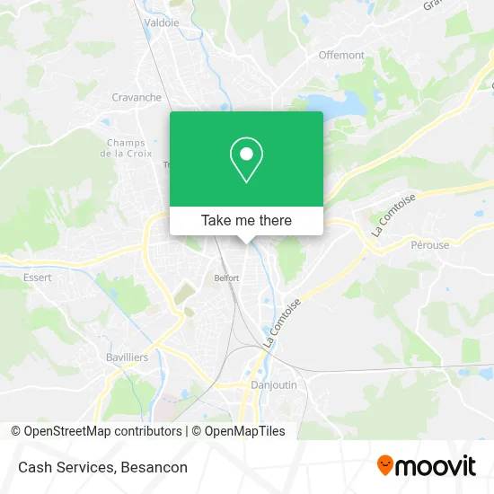 Cash Services map