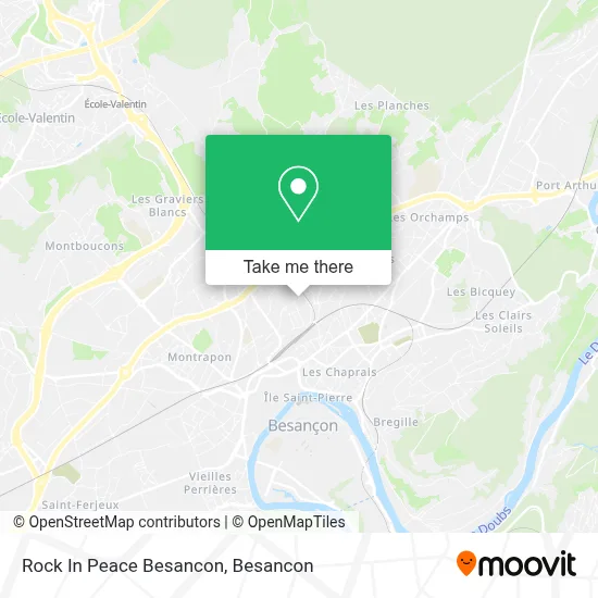 Rock In Peace Besancon map