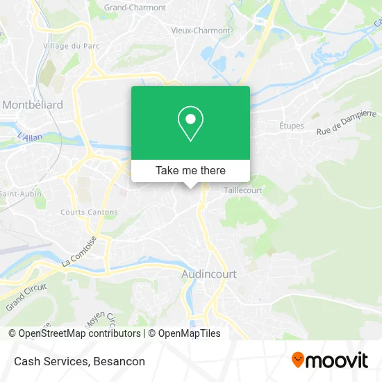 Cash Services map