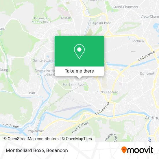 Montbeliard Boxe map