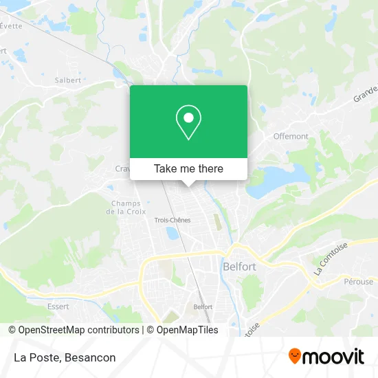 La Poste map