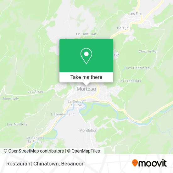 Mapa Restaurant Chinatown